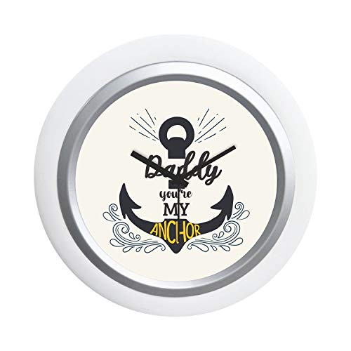 TheYaYaCafe Yaya Cafe Daddy You are My Anchor Desk Clock for Dad - 6x6 inches