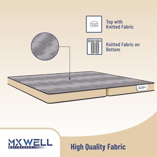 MXWELL Ortho Delight Bookfold 6 inch Queen Bonded Foam Mattress (L x W: 72 inch x 66 inch)