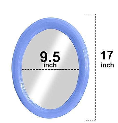 BAAL Ovel Shaped Wall Mirror for Wash Basin Shaving Mirror (Pack of 1)