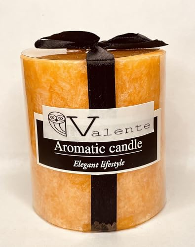 The Decor Affair Luxurious Scented Pillar Candle Set of 4 (3x3 Inches) - Perfect for Home Decor, Aromatherapy, and Relaxation - Long-Lasting Fragrance & Elegant Design