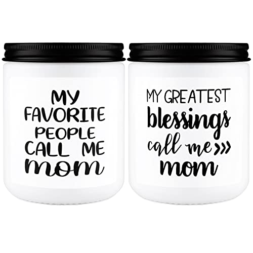 2 Packs Lavender and Vanilla Scented Candles,Best Mom Gift,9oz,2.75" W x 3.54" H,for Valentine's Day, Mother's Day, Thanksgiving, Birthdays, Anniversaries