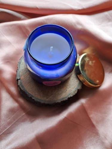 Astrid Detoxification Blue Jar Candle | Organic Soy Wax | Long Lasting Fragrance | Ideal for Home Decor & Gifting