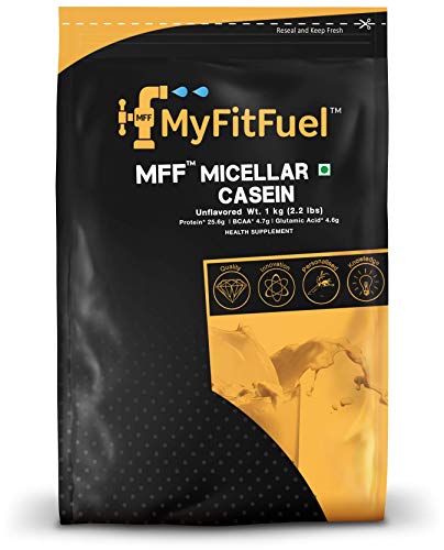 MyFitFuel Micellar Casein Protein Powder | 1 kg, 30 Servings (Unflavoured) | Slow Release Protein