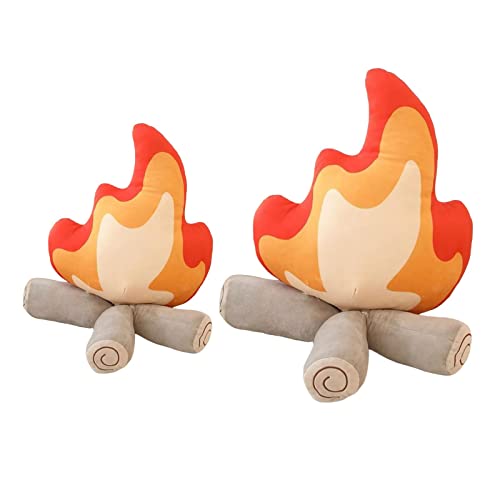 CALANDIS® Cartoon Flame Pillow Needfire Plush Toy Branch Soft for Home Decoration 27Cmx30Cm | 1 Flame Pillow