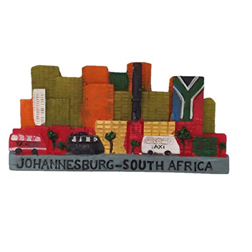 3D Johannesburg South Africa Fridge Magnet Travel Souvenir Gift,Home & Kitchen Decoration Magnetic Sticker,South Africa Refrigerator Magnet Sticker