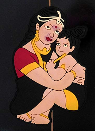 DollsofIndia Yashoda Krishna - Rubber Magnet - 3.5 x 2.25 inches (UC86)