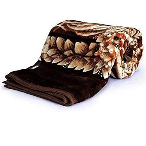 Bezzilish Home Mink Fabric Printed Double Blanket for Heavy Winters (Multicolor, Double Bed, 220 cm x 240 cm) - Pack of 1