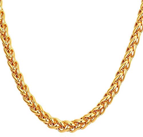 Fashion Frill Exclusive Gold Plated Stylish Golden Chain Necklace For Men Boys Mens Jewelry