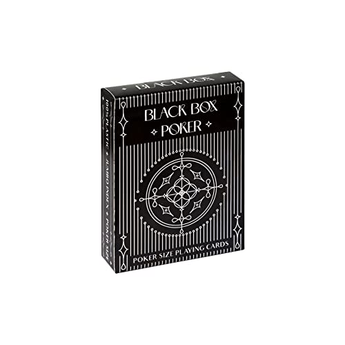Parksons Cartamundi Private Limited-MH Black Box Poker Playing Cards, Classic, Black and White for All Ages,Pack of 1