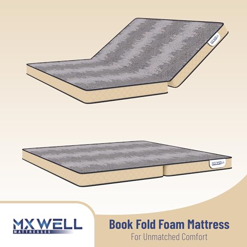 MXWELL Ortho Delight Bookfold 6 inch Queen Bonded Foam Mattress (L x W: 72 inch x 66 inch)