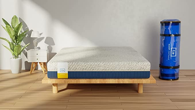 Flo Anti-Gravity™ - Charcoal Infused Orthopedic Mattress with ShapeShield™ Technology | Medium Firm Feel | 100% Natural Latex Mattress in King Size (78x72x9 Inches) | 10 Year Warranty