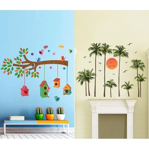 Set of 2 Wall Sticker for Home, Hall, Wall Décor, Kids Room & Living Room,. (Design 2)