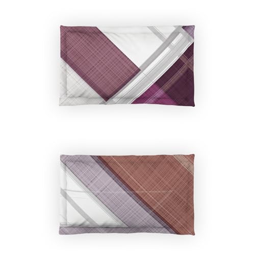 DDecor - Pack of 1 Cotton King 140 TC Bedsheet with 2 Pillow Covers - Burgundy