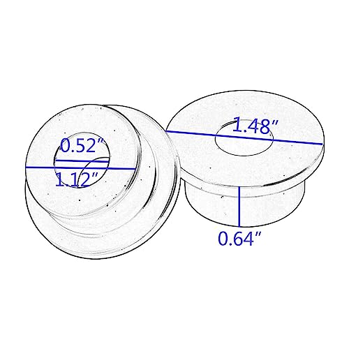 ATORSE 4Pcs Handlebar Riser Bushings Replaces Compatible with Harlay Sportster 1973-2017 Sliver | 4Motorcycle Handlebar Riser Bushings