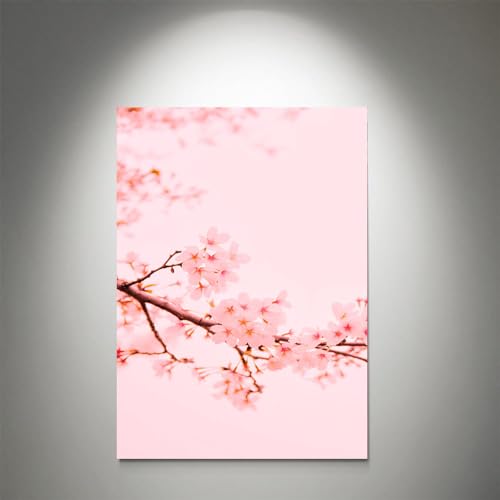 GADGETS WRAP Canvas Gallery Wrap Framed for Home Office Studio Living Room Decoration (11x17inch) - Pink Sakura