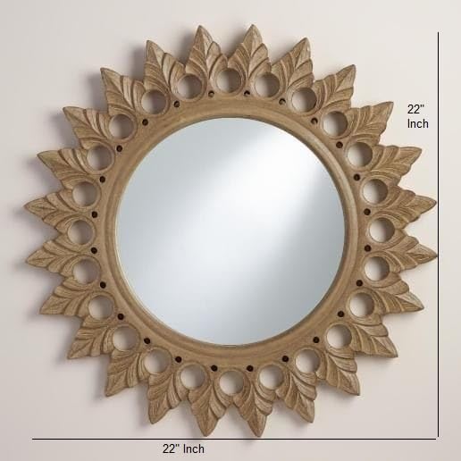 Vas Collection MDF Mirror Frame for Wall Decor,Bedroom,Living Room,Bathroom & Hallway