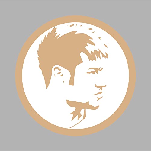 DOTME Football Player Neymar Wooden with Vinyl Sticker Wall Decorative Design for Home Kids Boys Girls Bedroom Living Room Hall DIY Art 8 INCH (White)