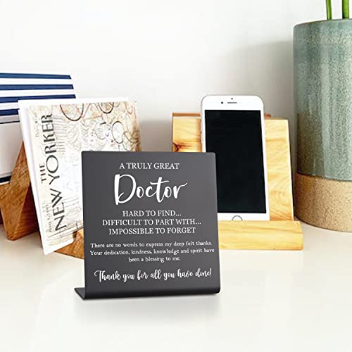 Thank You Gifts for Doctor Retirement Gifts for Doctors Doctor Gifts Appreciation Gifts for Doctors Desk Cubicle Décor Keepsake for Colleagues Women Desk Sign for Home Office Bar Accessories Vsk56