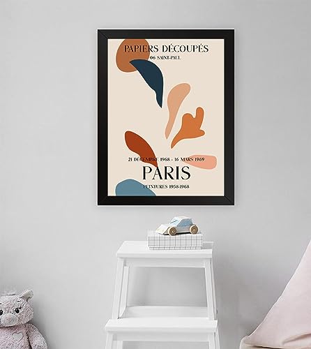 GADGETS WRAP Printed Photo Frame Matte Painting for Home Office Studio Living Room Decoration (11x17inch Black Framed) - Papiers DP Paris Poster