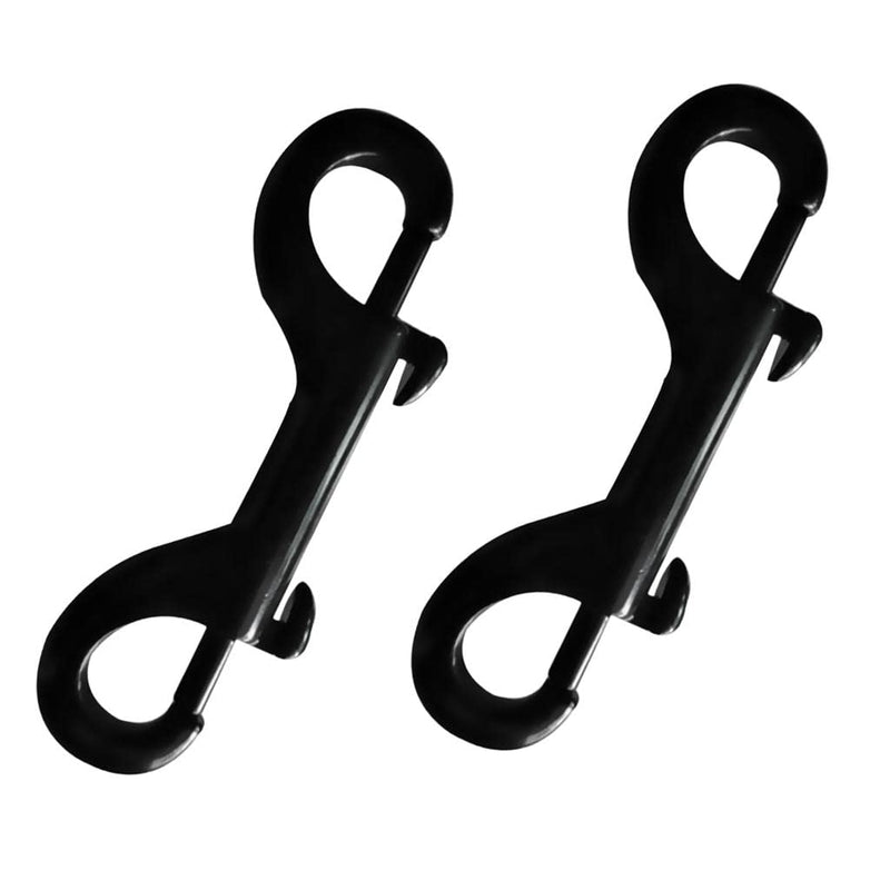 bnf® 2 Piece 316 Stainless Steel Double End Bolt Snap Hook Metal Clip 100mm Black | Water Sports | Scuba & Snorkeling | Other Scuba & Snorkeling