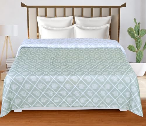 Cosy CORNER 100% Cotton Reversible Dohar Double Bed Size | Printed Blanket | Soft Lightweight Ac Summer Comforter Quilt