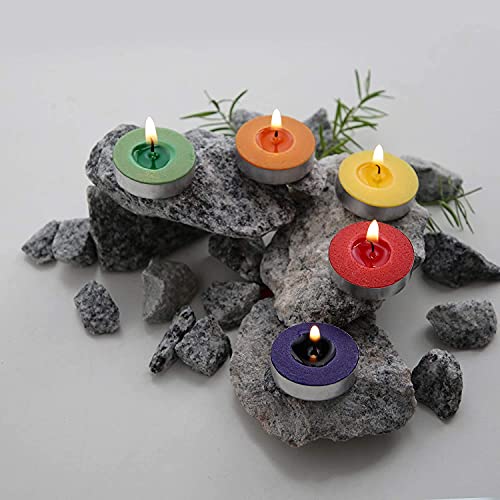 Wax12 Colored Wax Tealight Candles (Set of 50, Unscented) Pack of 3