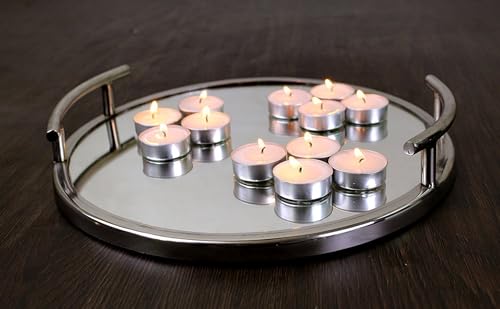 UEENLITE Tealight Wax Candles - Long-Lasting, Unscented, Bulk Pack for Home Décor and Relaxation - Eco-Friendly, Smokeless Tea Lights - Parties, and Spa Ambiance Burn time 5-6Hour - Set of 100