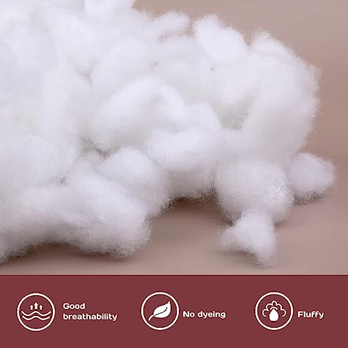 VLYSIUM Soft 5 Kilo Fiber, Racron Polyester Synthetic Cotton Filling for Cushion, Pillow, Teddy Bear, Toy Stuffing (5 Kg, Pure Virgin Fiber, White) (Vacuum Packed)