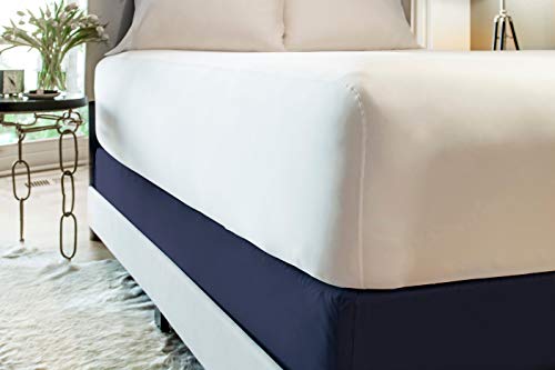 SHEEX Performance Box Spring Wrap, Add Color to Any Box Spring, Navy, King