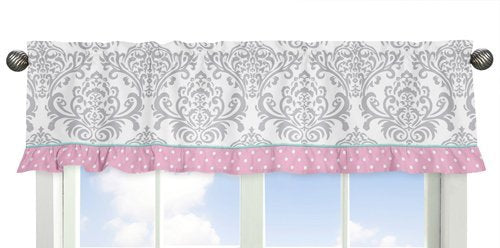 Skylar Luxury Turquoise Blue, Pink Polka Dot and Gray Damask 4 Piece Girls Twin Bedding Set