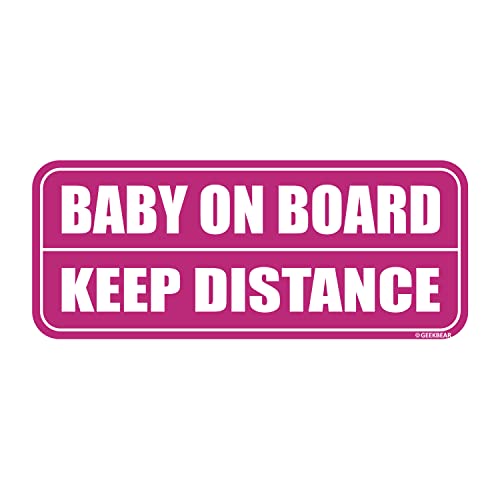 Baby on Board Magnet_Long (Pink/Pink)