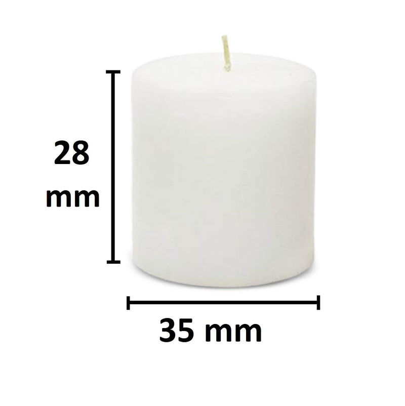 AuraDecor Pack of 42 Unscented Votive Candles for Home Decor, Wedding Candles, 5 hour Candle, Smokeless, No Dripless Candles