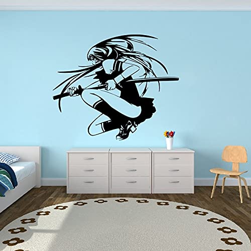 GADGETS WRAP Vinyl Decal Sticker Japanese Game Manga Samurai Girl (Item Finish Size : 67cm x 56cm)