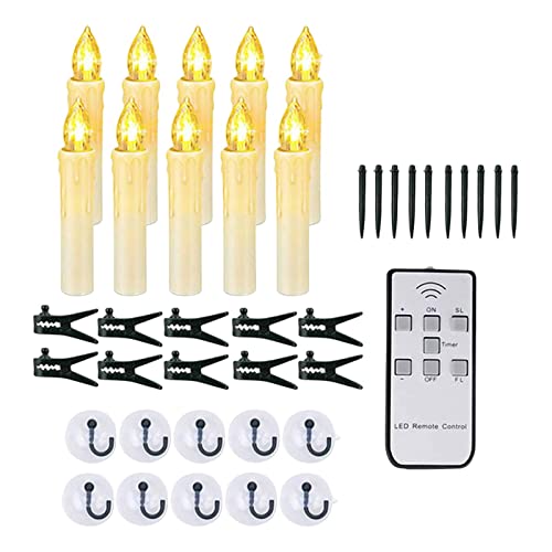 bnf 10 Pieces LED Candles Battery Operated Candle Lights for Window Ground Party