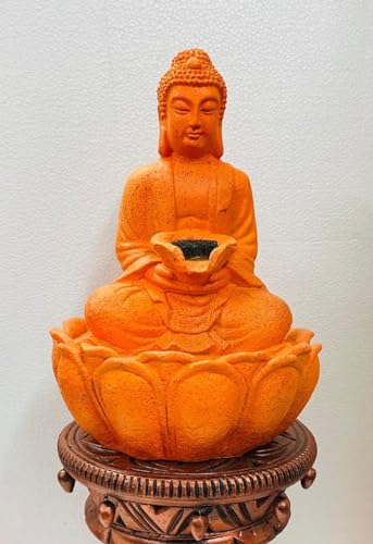 Artex Mantra Lotus Buddha Fountain (Orange)