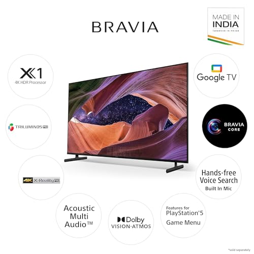 Bravia 189 cm 4K Ultra HD Smart LED Google TV (Black) (75 inches)