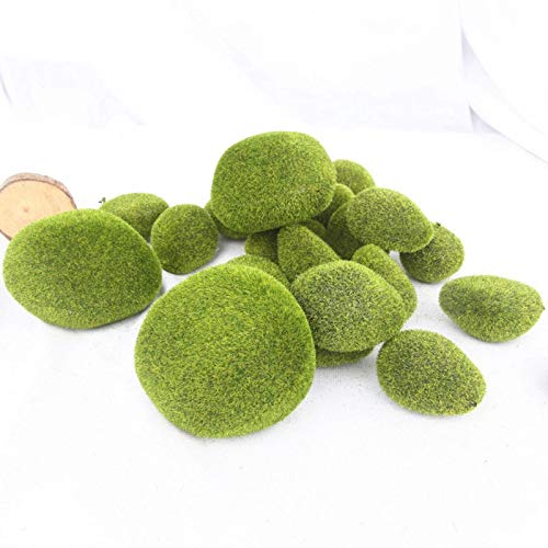 ATORSE® Landscape Green Foam Moss Stone Grass Fake Rocks Mini DIY Garden Supply