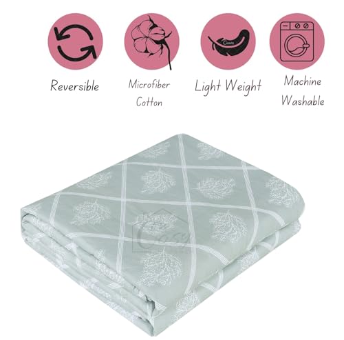 Cosy CORNER 100% Cotton Reversible Dohar Double Bed Size | Printed Blanket | Soft Lightweight Ac Summer Comforter Quilt