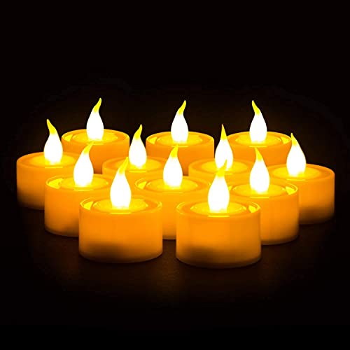 Buy for Happiness Decor Tealight Mini LED Candles | LED Tealight Candle | Ultra Bright Amber Yellow Light Flameless & Smokeless Candles (Set of 120 pcs) Made in India