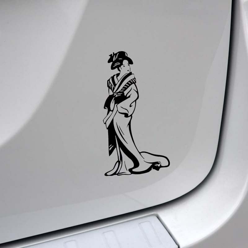 GADGETS WRAP Vinyl Wall Decal Sticker Cozy Artistical Asian Woman Car Sticker