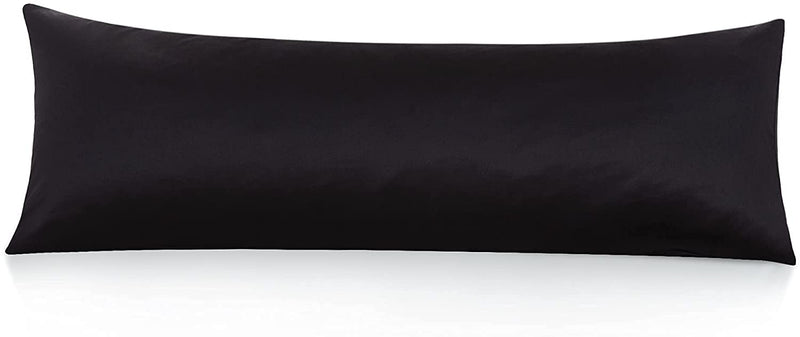 MRRON Memory foam body pillow Hug Pillow for Sleeping, 3 MONTH WARRANTY/Full Body Pillow, Long Pillow for Bed, Pregnancy Pillow for Sleeping, Large Pillow with Velvet Cover, Black