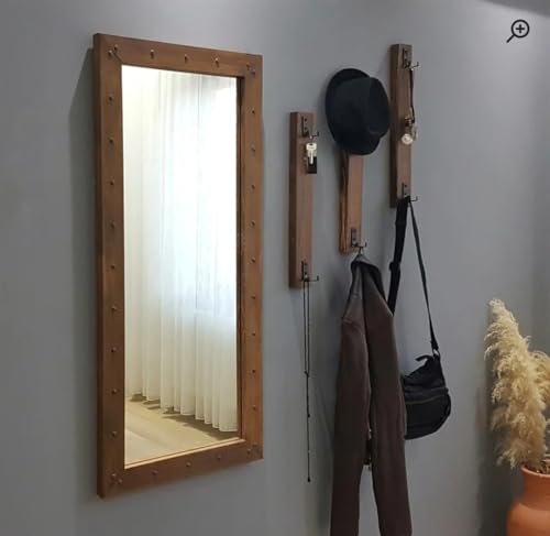 wellgoodhouse Trending Wall Mirror Classic Look Wall Mirror,Wooden Frame/Dressing Mirror/Gym Mirror/Office Mirror