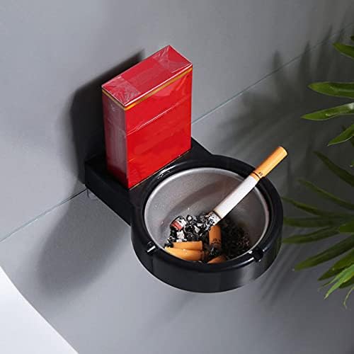 ULTRINA Stainless Steel Wall-Mounted Ashtray, Garden Ashtray Weed for Outside, Ash Holder for Smokeless, Wind Cool Ashtray Mold, Cigarette Ashtray for Outdoor Use