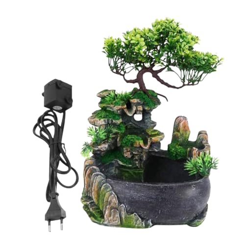 ATORSE® Tabletop Fountain Art Crafts Rockery Sculpture for Living Room Tea Room Desk