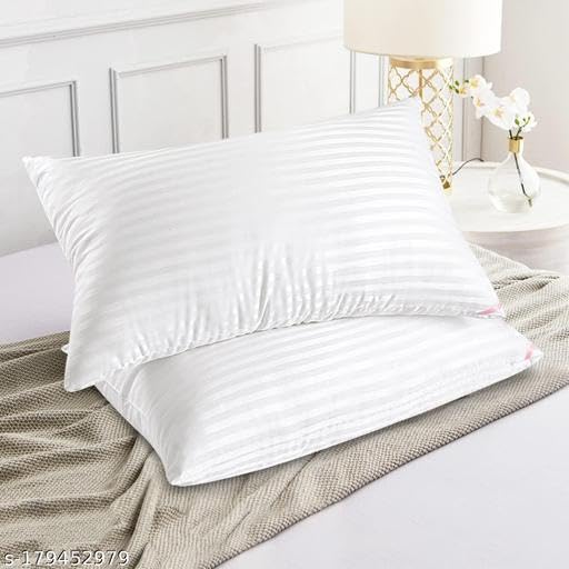 JaiSai Bellagio Brand Super Compressed Pillow (2 Pillows) in 1 Pack(White)