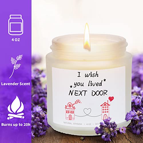 Automatic Rotation of Scented Candles - I Wish You Lived Next Door Candles, Thinking of You Gift, Long Distance Friendship, Besties Gifts, Missing You Gift