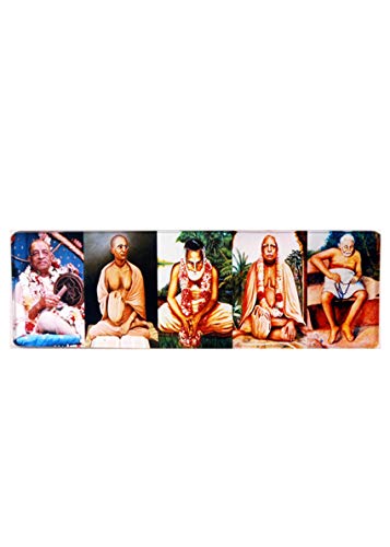 VRINDAVANBAZAAR.COM Guru Parampara with Five Goswamis Acrylic Stand- Small