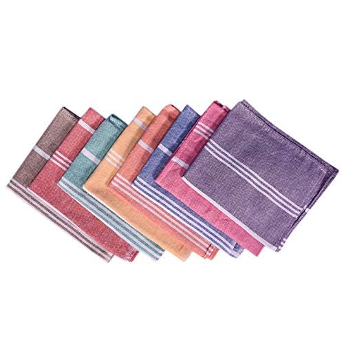 COMFORT WEAVE Cotton Hand Towel 250 GSM (Set of 8 Pieces, Multicolor)