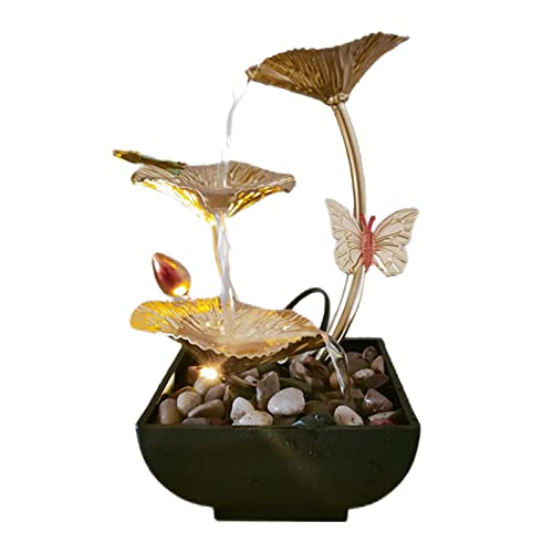 CALANDIS® 3 Tiers Water Fountain Waterfall Ornament Home Decor for Desktop Bedroom'