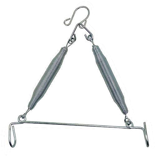 Mojo toys Hanging Spring For Baby Swing Cradle,Infant Jhula Swing Stainless Steel Spring Set Triangle,Spring For Hanging Cradle,Thottil Hook,Jhoola,Palna,Jula,Swing(Capacity = 15 Kgs),28 Cm,6 Cm